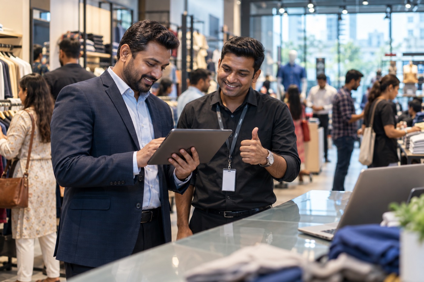 Multi-location businesses team at work